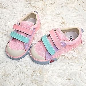 See Kai Run - Robyne - Toddler walking shoes - Pink Shimmer - size 7